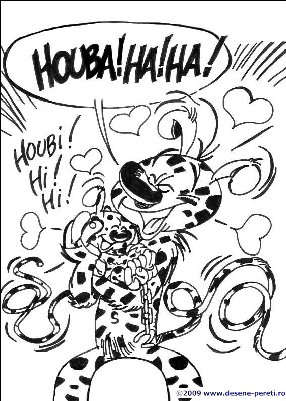 marsupilami desene colorat